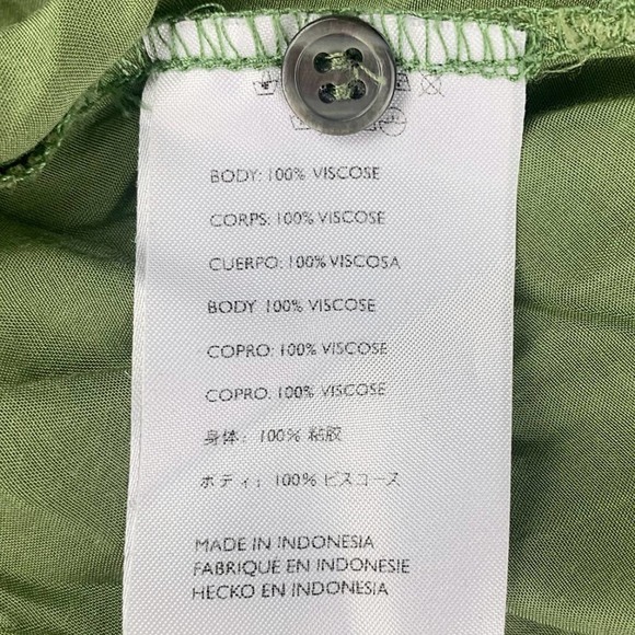 Faithfull The Brand Gigi Shirt-Dress in Plain Sage - Picture 13 of 13